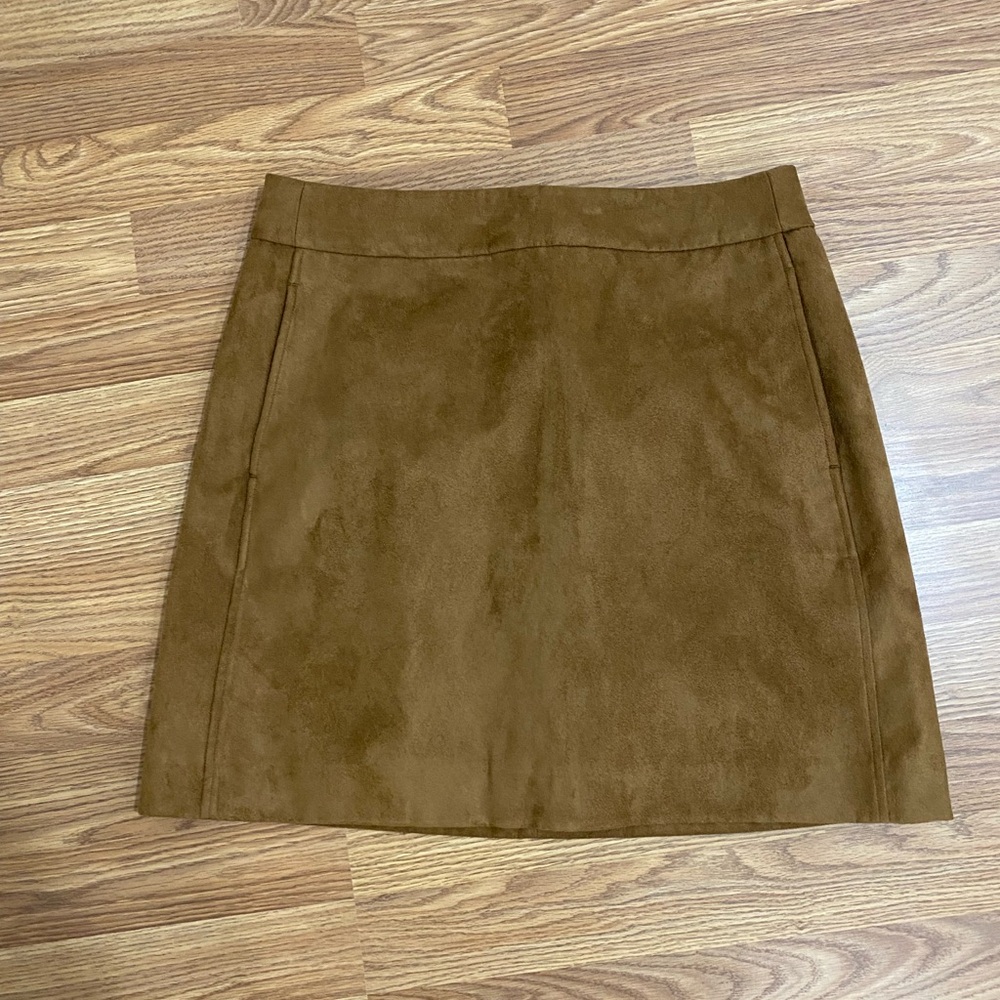 J. Crew Tan Mini Skirt